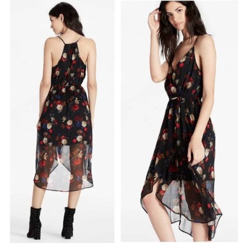 Lucky brand floral, high-low dress